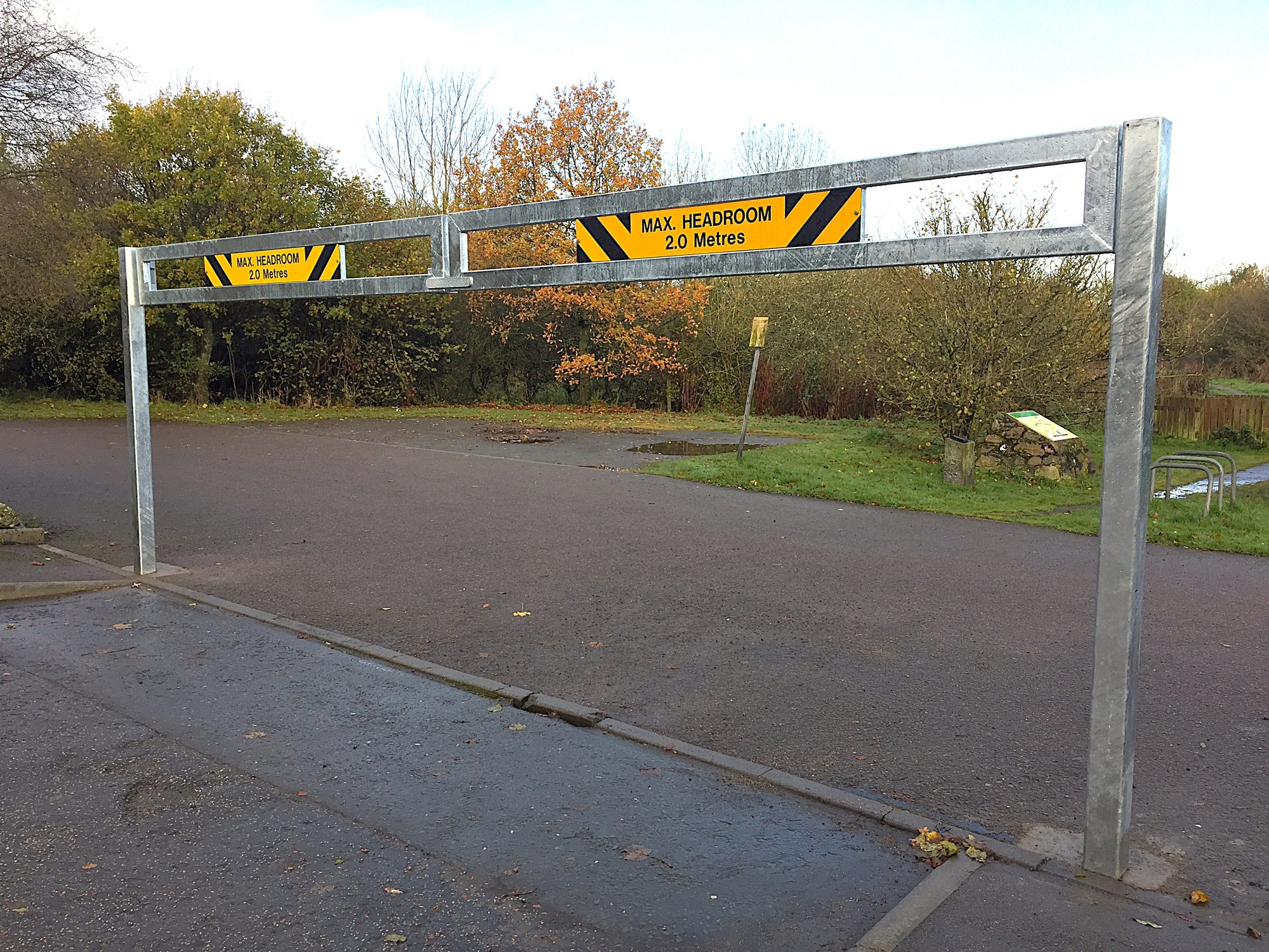 Height restriction barrier