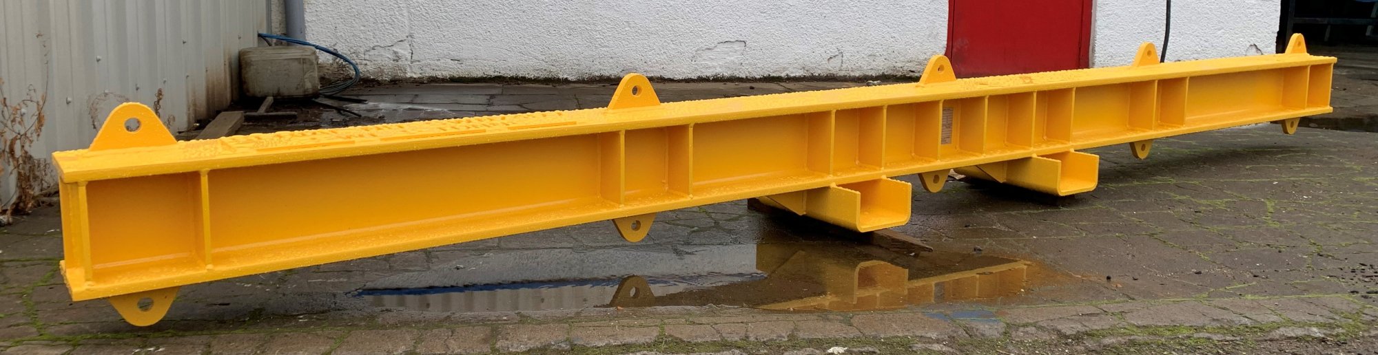 Lifting beam fabricated, tested and plated to 5 Tonne SWL.